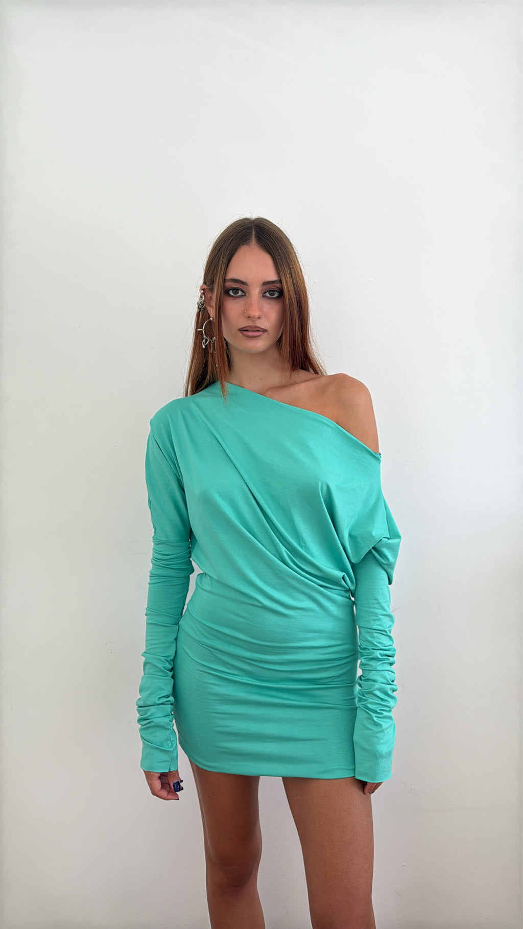 Turquoise Mini Dress