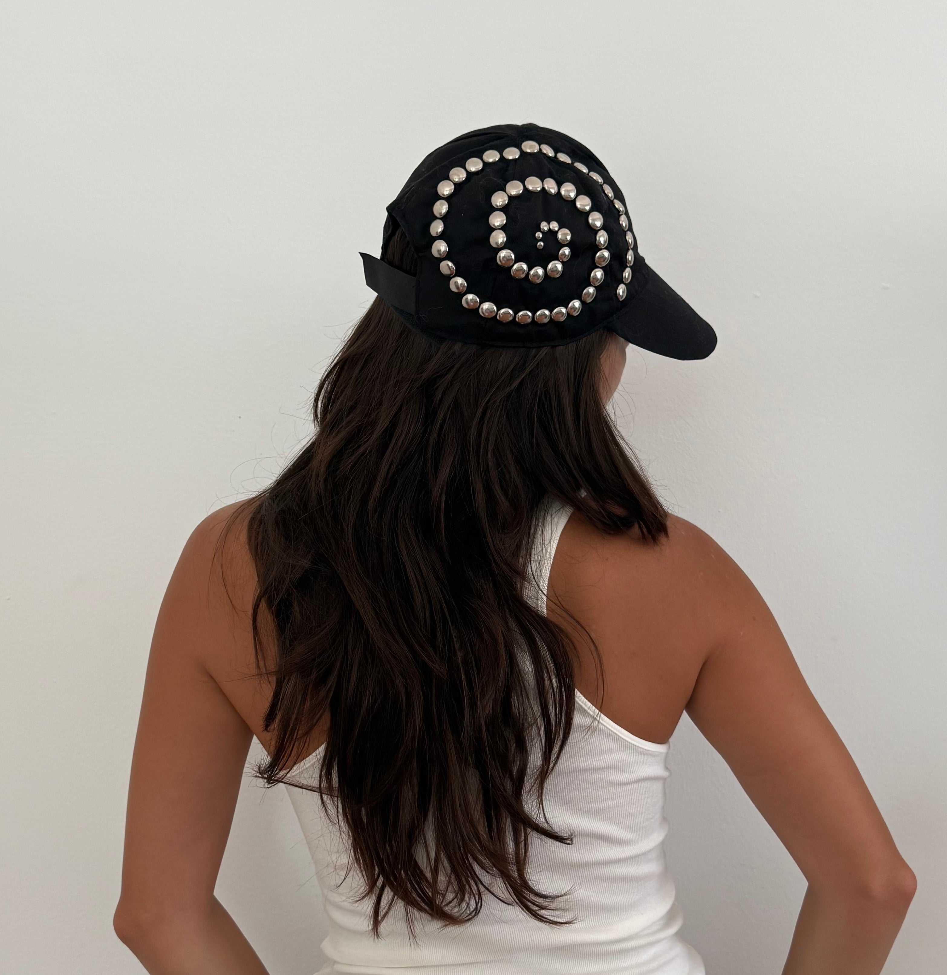 Spiral studded hat
