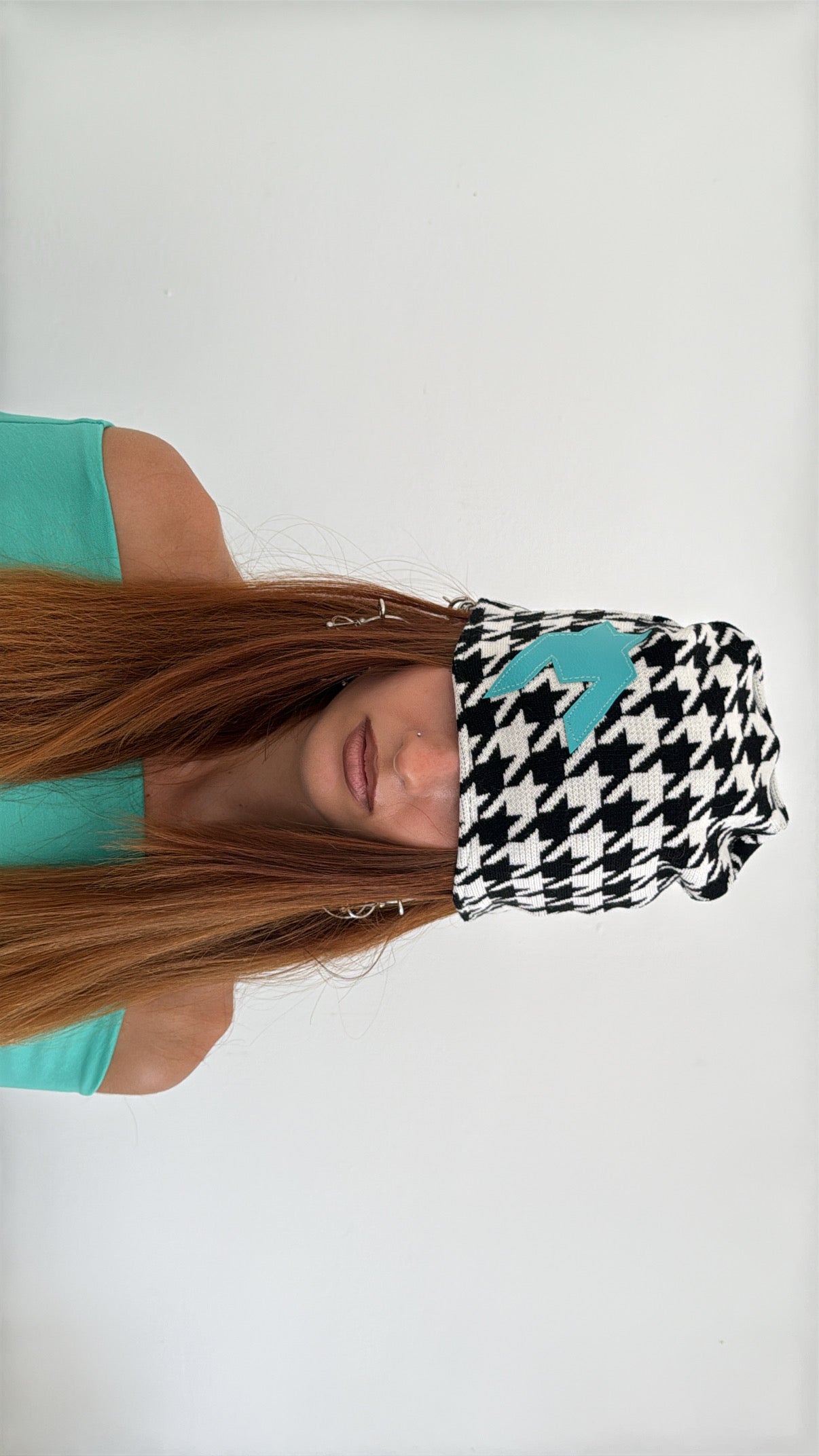 houndstooth beanie