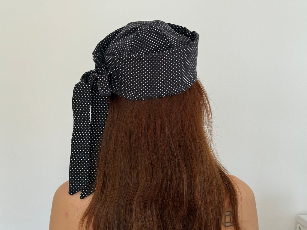 Black Polka-dot Sailor hat